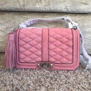 Rebecca Minkoff Love crossbody with sliver chain